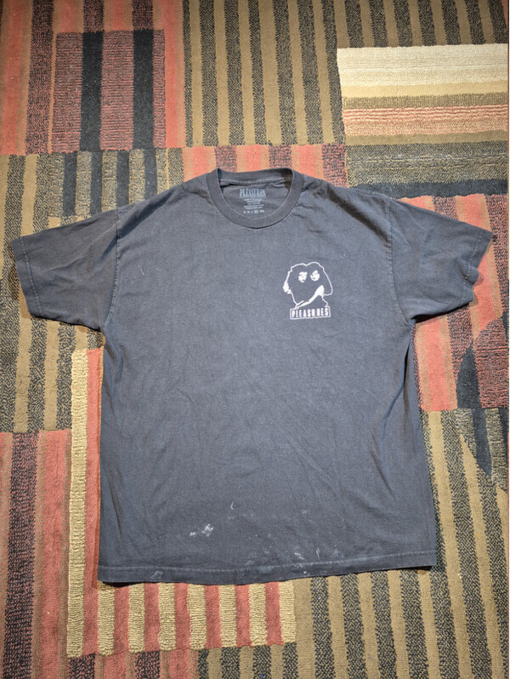Pleasures Graphic T-Shirt Men's XL Faded Black Purple Front